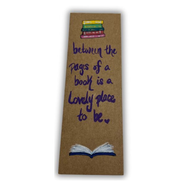 "Between the pages..." Paper Bookmark
