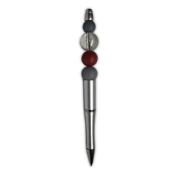 Red & Gray Bead Pen with refill